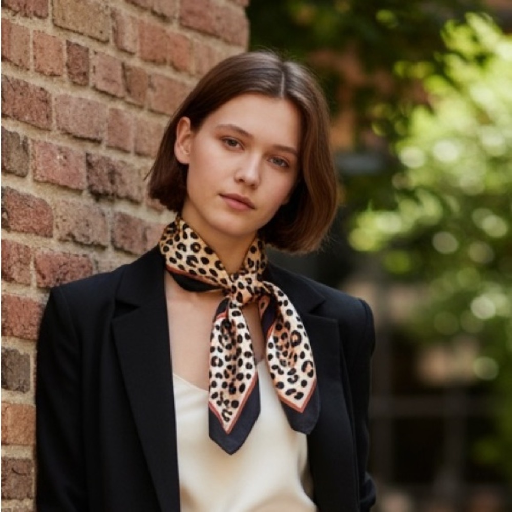 💰Set of 2 animal print scarves